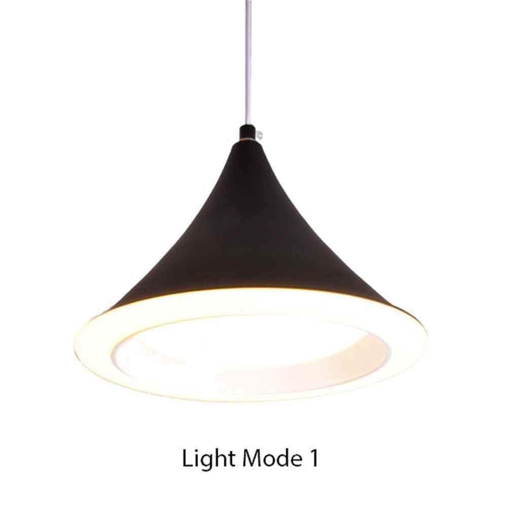 Cone LED Pendant Light Black-Starry Night