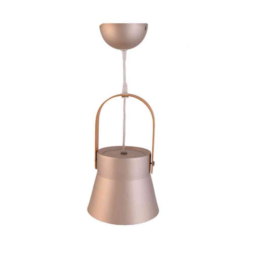 Metal Pendant Light E27 Base Luxury Gold with Wood Handle-Starry Night