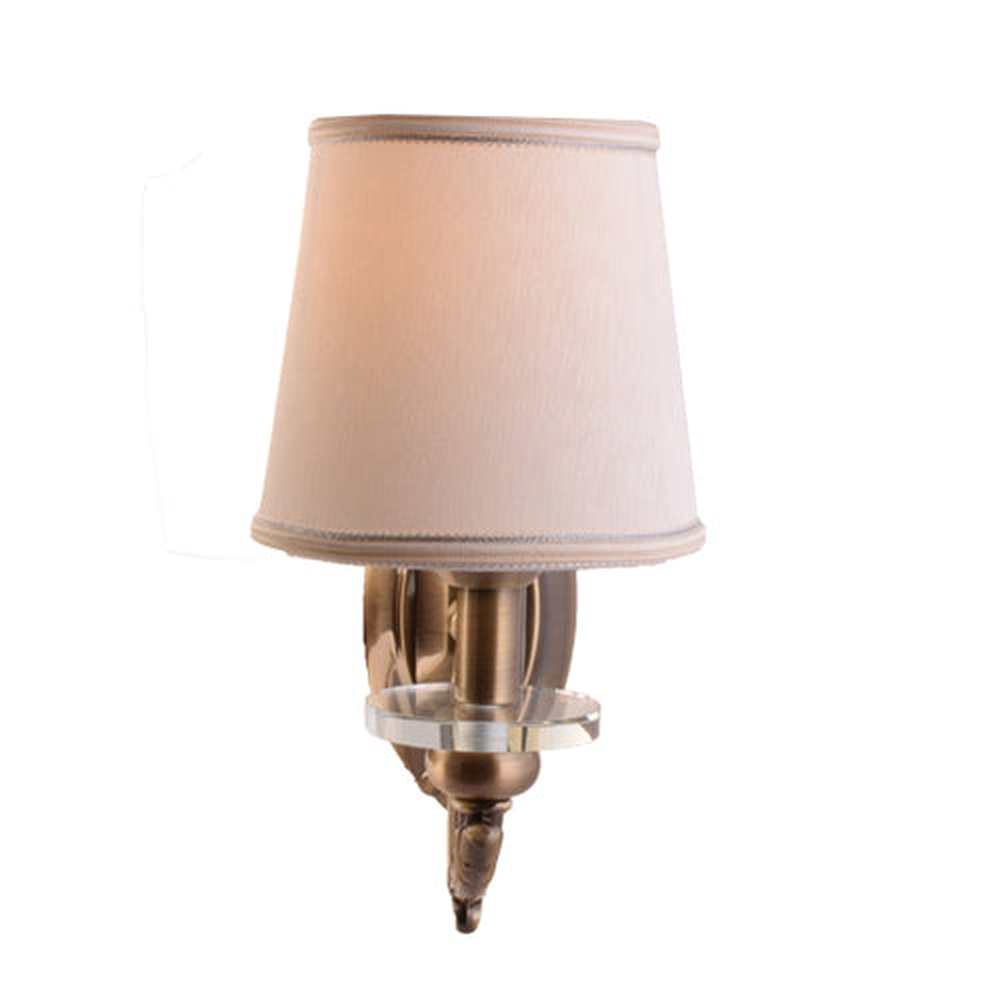 Antique Gold Wall Lamp with Fabric Shade-Starry Night