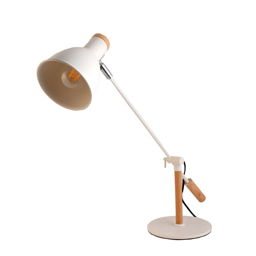 White Oak Swing Arm Desk Lamp-Starry Night
