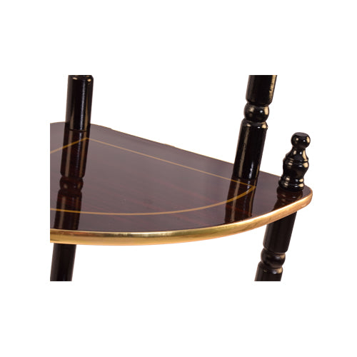 5-Tier Corner Stand, Cherry with Gold-Starry Night