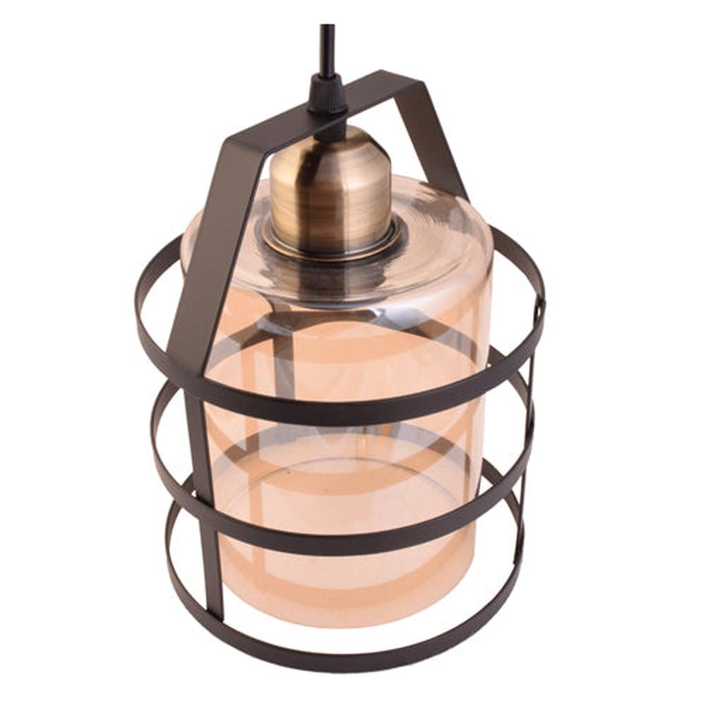 Pendant Light Metal Cage with Glass Shade-Starry Night