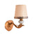 Brown Wall Light with Fabric Shade-Starry Night