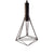 Geometric Pendant Light 1 E27 Holder, Black-Starry Night