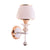 Wall Light Gold with White Shade-Starry Night