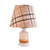 White Table Lamp with Checkered Shade-Starry Night