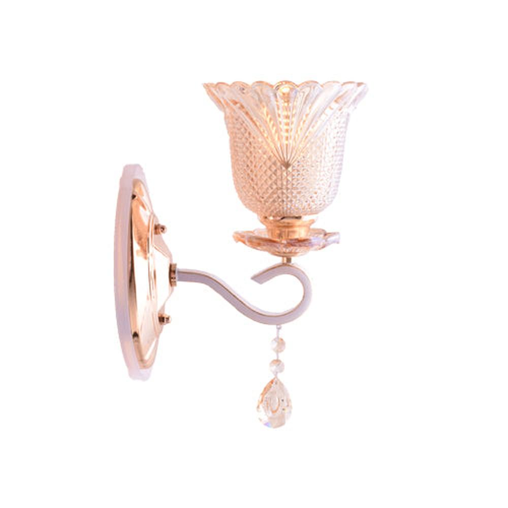 Gold LED Wall Lamp with Glass Shade-Starry Night