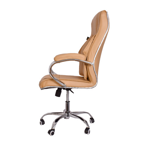 High-Back Light Brown Executive Office Chair with Armrest-Starry Night