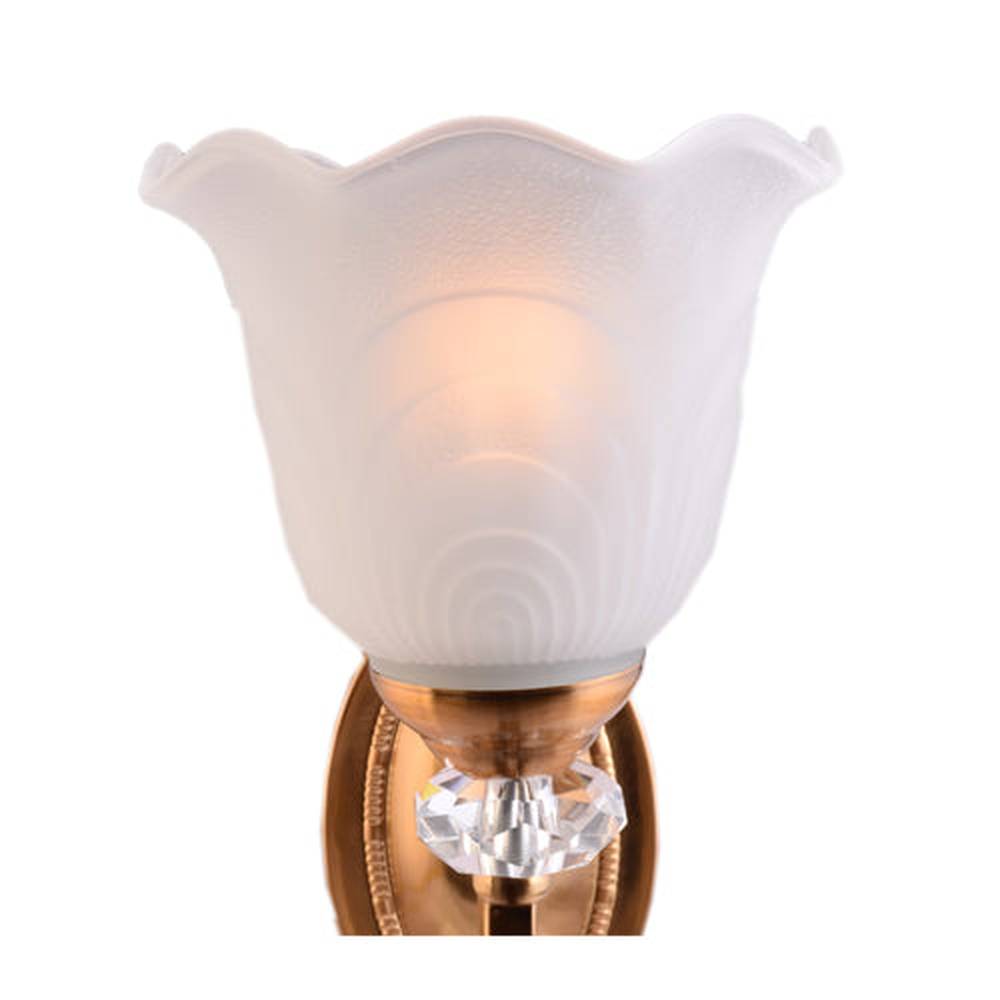 Bronze Color Wall Light with White Glass Shade-Starry Night