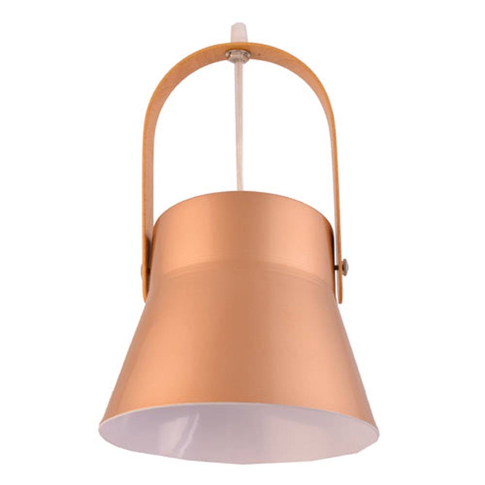Metal Pendant Light E27 Base Gold with Wood Handle-Starry Night