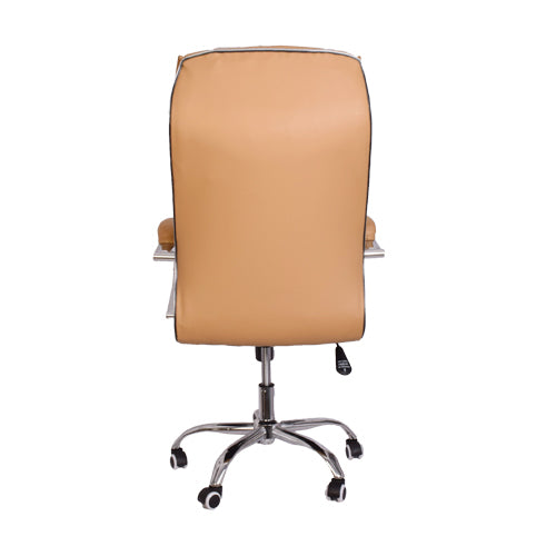 High-Back Light Brown Executive Office Chair with Armrest-Starry Night