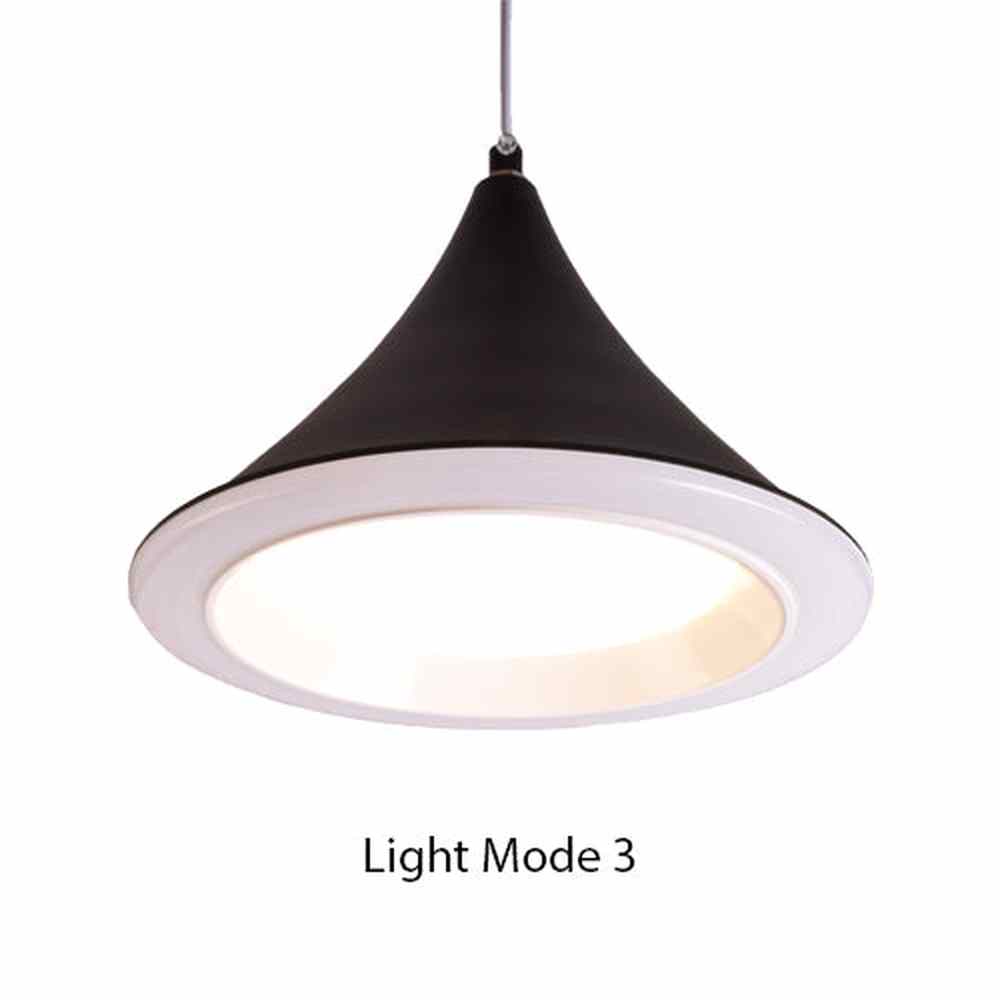Cone LED Pendant Light Black-Starry Night