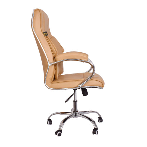 High-Back Light Brown Executive Office Chair with Armrest-Starry Night