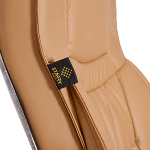 High-Back Light Brown Executive Office Chair with Armrest-Starry Night