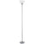 1 Light Torchiere Floor Lamp, Silver-Starry Night