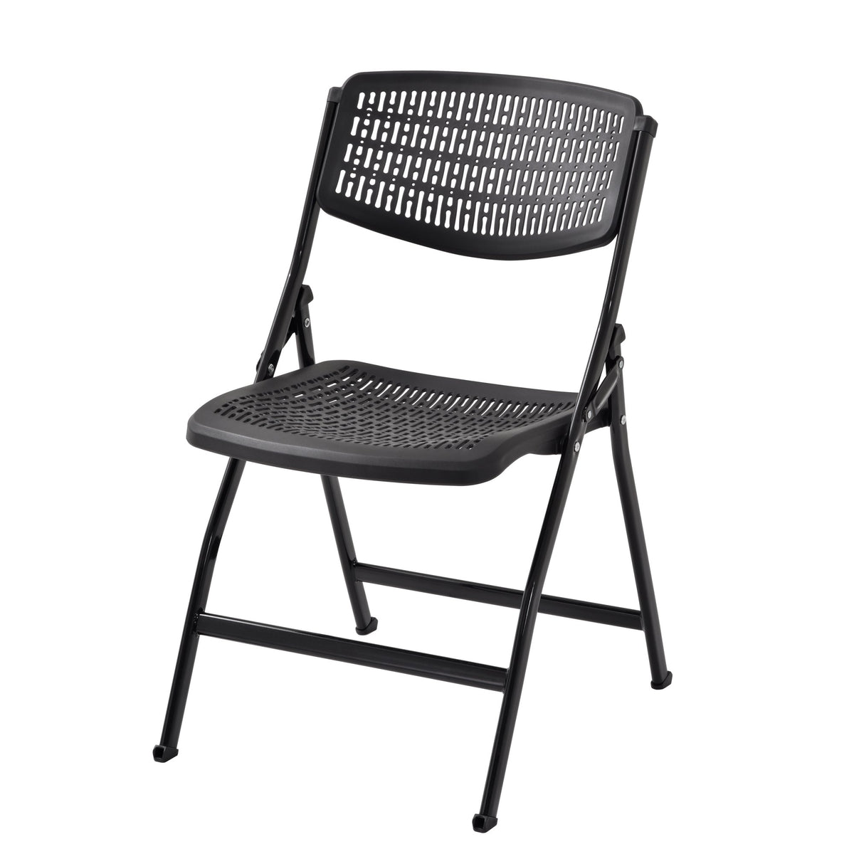 Black Mesh Folding Chair Pack of 1-Starry Night