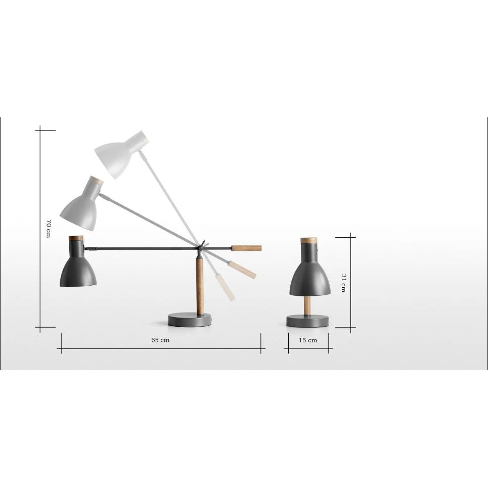 Black Swing Arm Desk Lamp-Starry Night