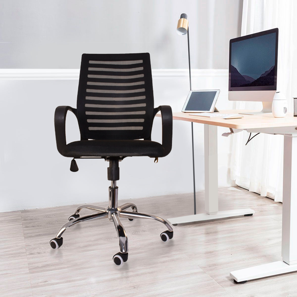 Premium Black Mesh Office Chair for Home Office Work Starry Night