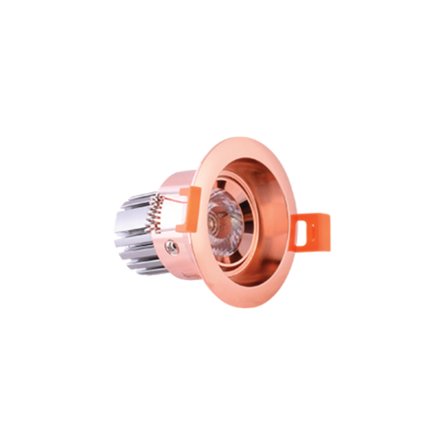 LED Recessed Downlight Anti-Glare Spotlight 5 Watt, Rose Gold-Starry Night