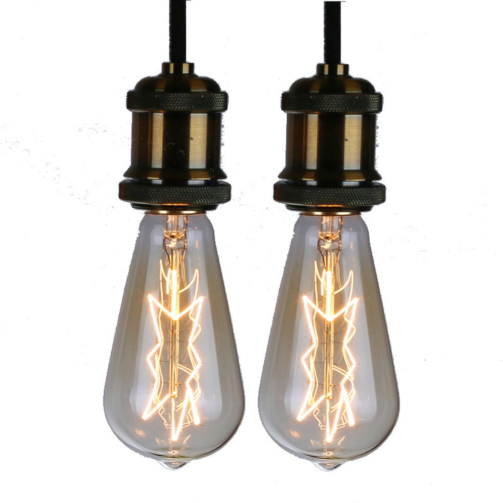 Star Shape Edison Bulb Pack of 2 Bulbs, 40 Watt, Dimmable-Starry Night