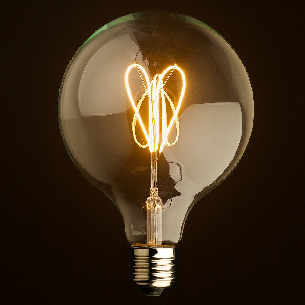 LED Edison Bulb Heart Shape 4 Watt, Warm White-Starry Night