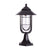 Outdoor Post Pillar Lantern Light E27, Black-Starry Night