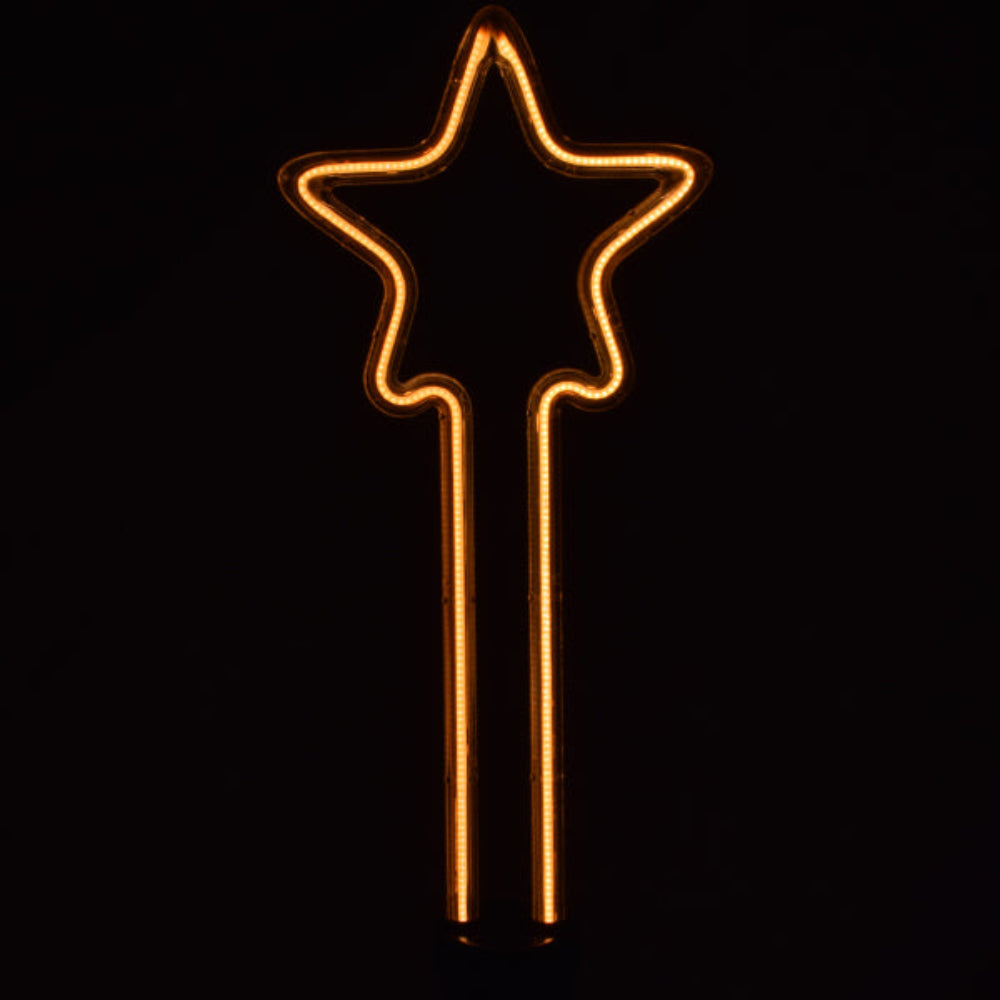 LED Filament Bulb Star Shape 6 watt Non-Dimmable (Warm White)-Starry Night