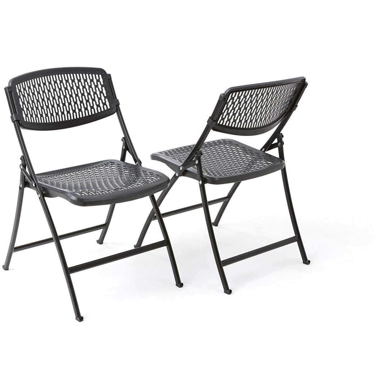 Black Mesh Folding Chair Pack of 1-Starry Night
