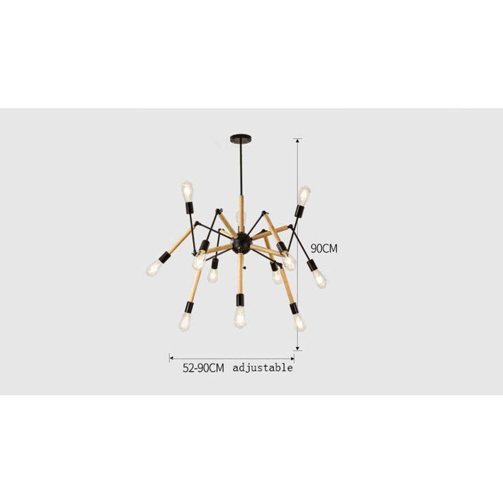 Adjustable Arms Modern 12 Light Chandelier-Starry Night