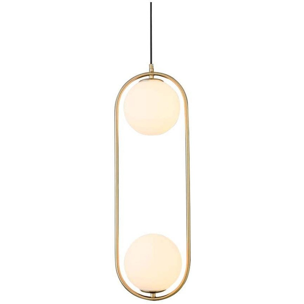 2 Light Gold Pendant Light-Starry Night