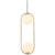 2 Light Gold Pendant Light-Starry Night