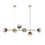 Modern Chandelier Golden 6 Light-Starry Night