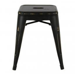 Metal Stool 45 cm, Black-Starry Night