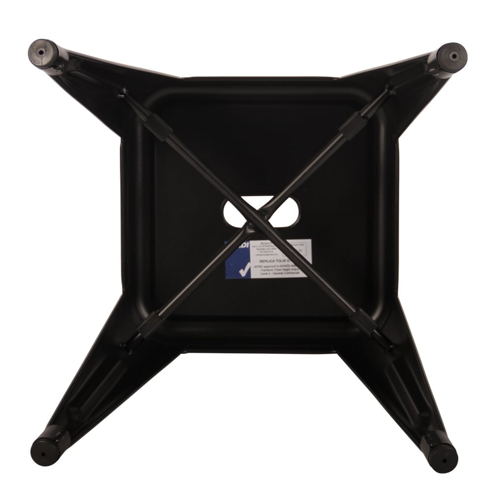 Metal Stool 45 cm, Black-Starry Night