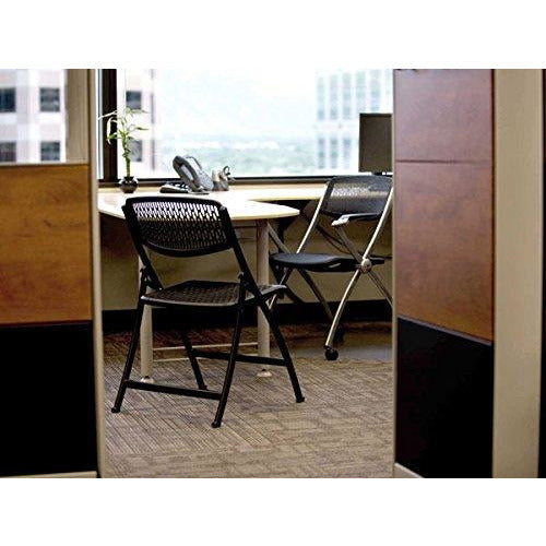 Black Mesh Folding Chair Pack of 1-Starry Night