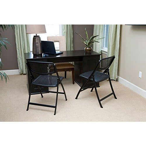 Black Mesh Folding Chair Pack of 1-Starry Night