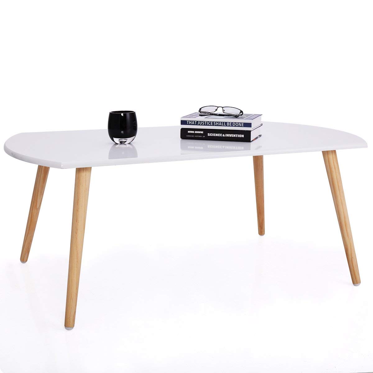 Coffee and Sofa Table with Solid Wood Legs-Starry Night