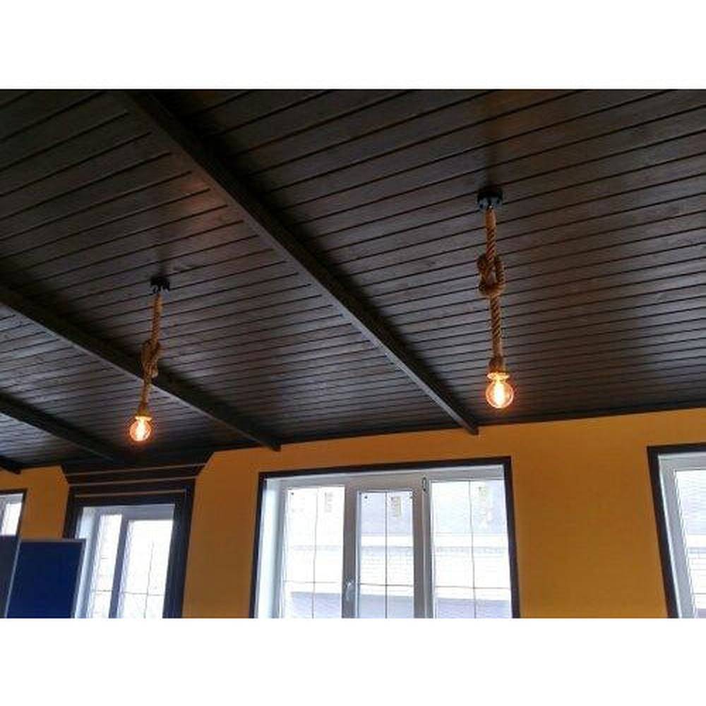 Rope Pendant Light - 39 inches-Starry Night