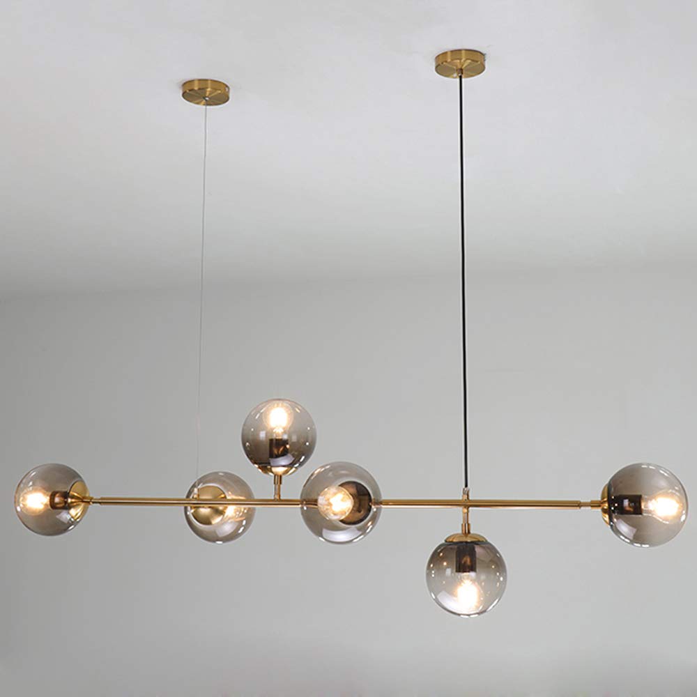 Modern Chandelier Golden 6 Light-Starry Night