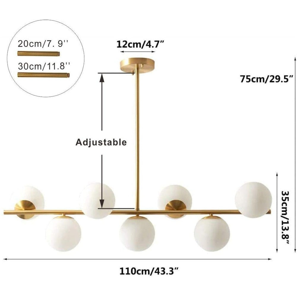 Modern Gold Chandelier Brushed Brass-Starry Night