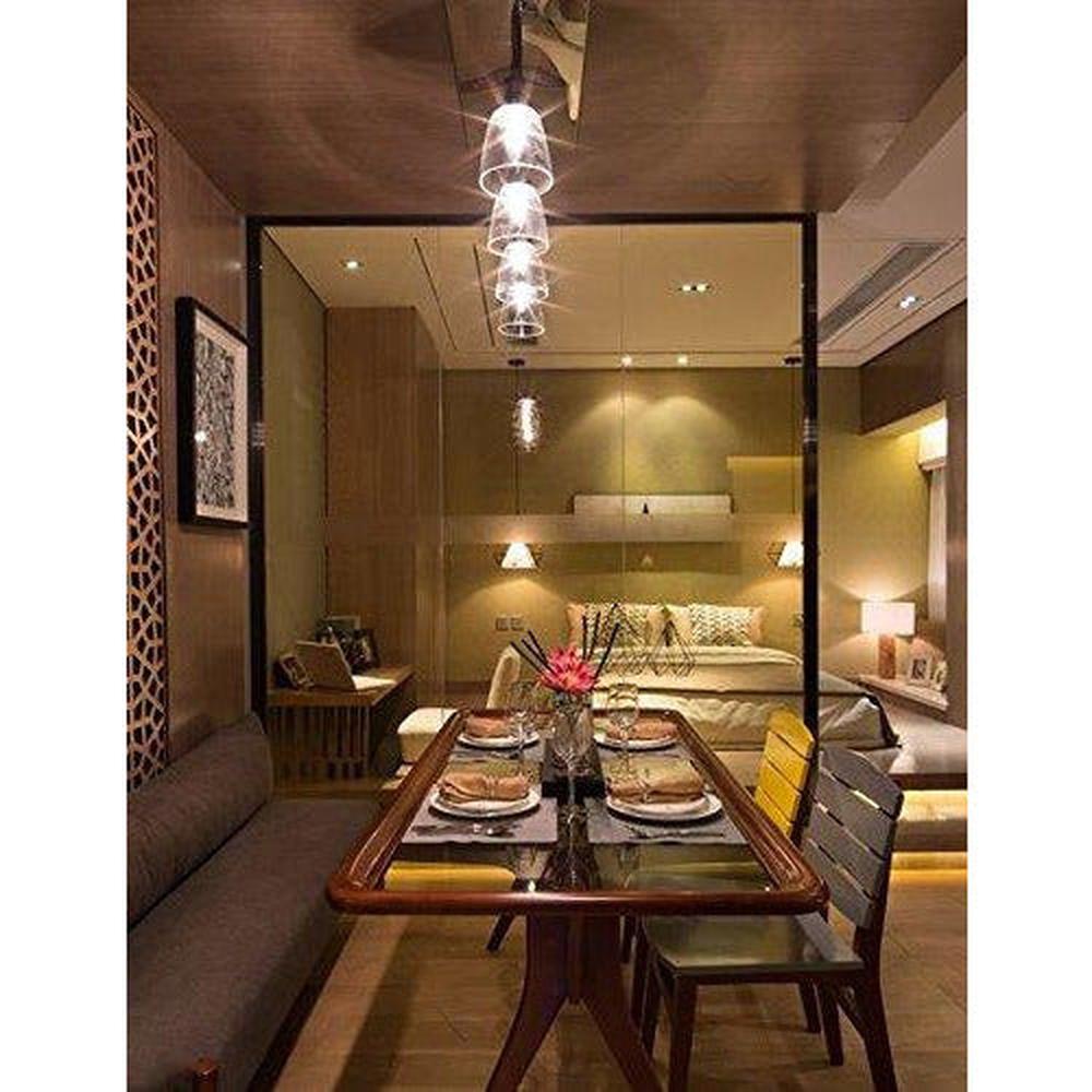 Bronze Metal Pendant Light with Glass Shade-Starry Night