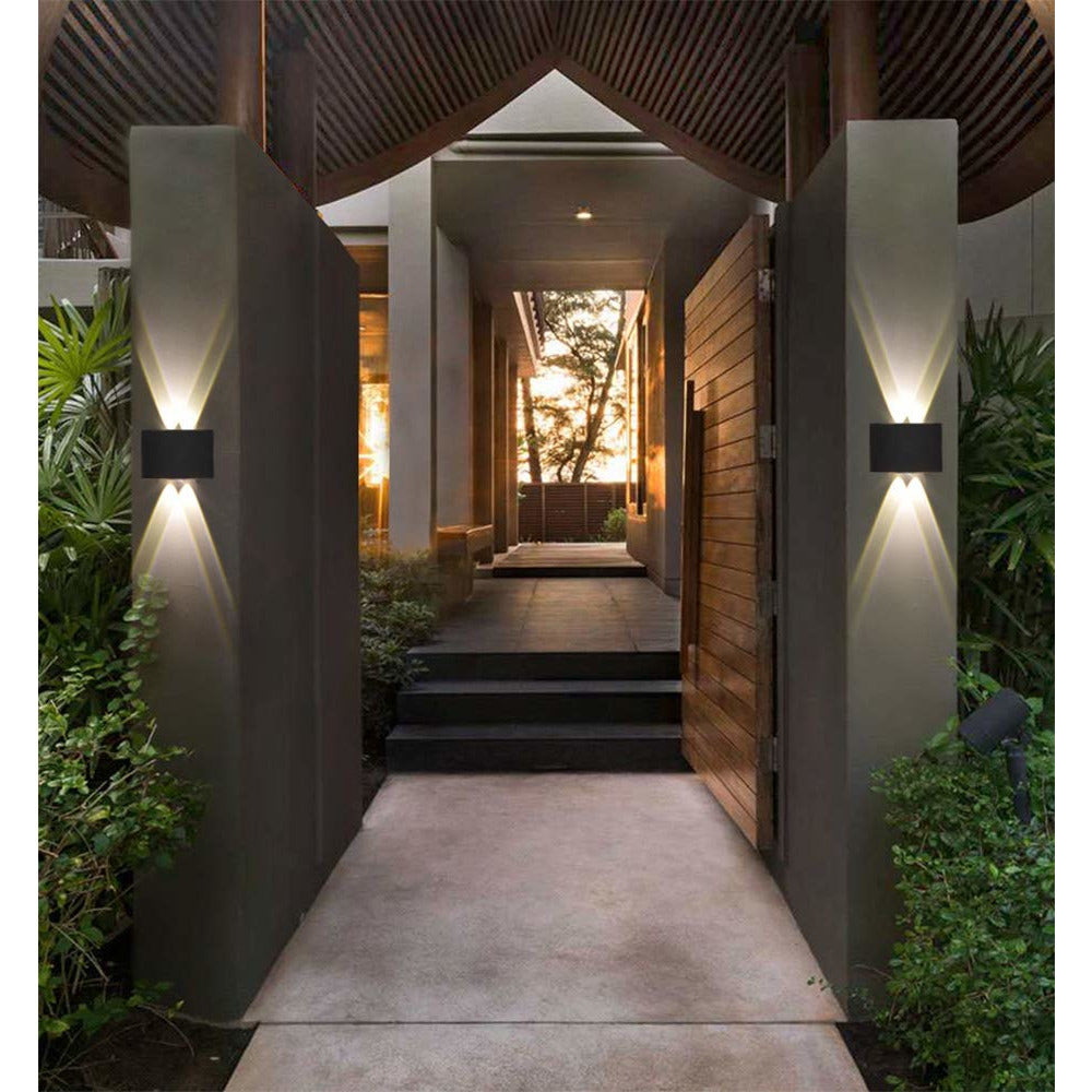 Waterproof Outdoor Wall Lamp, 6W LED IP65-Starry Night