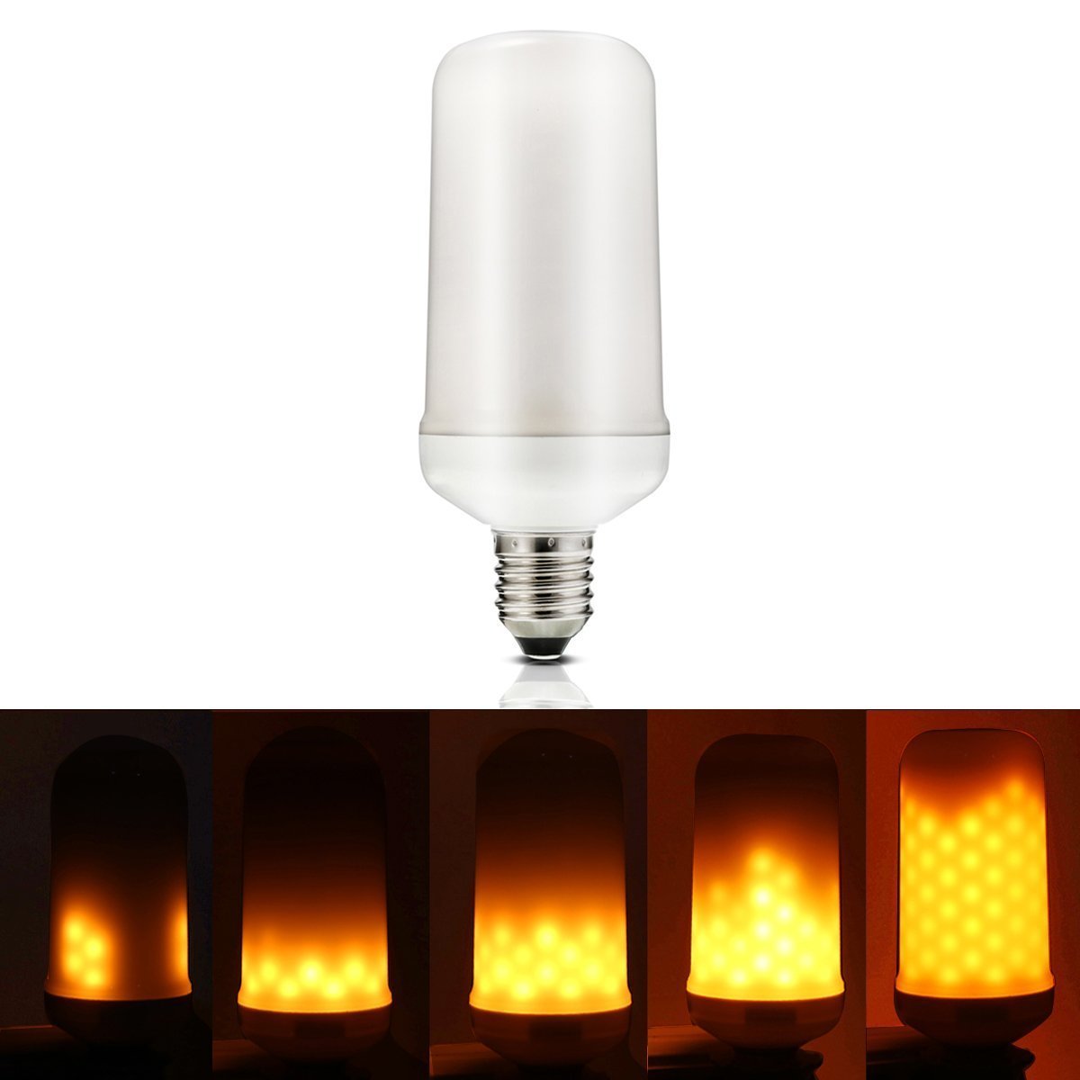 LED Flame Effect Light Bulb (Yellow, 3W, 200 lumens)-Starry Night
