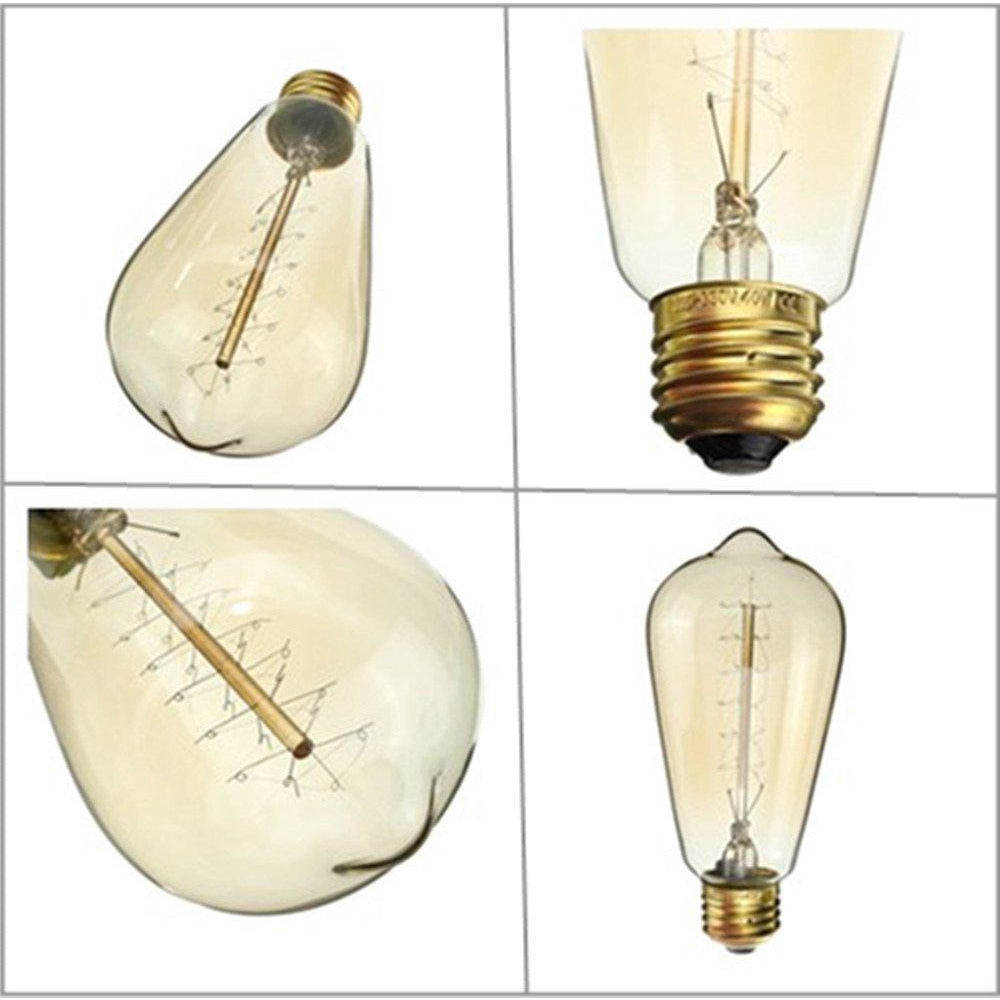 Spiral Design Edison Bulb (Warm White, 40 watt, E27)-Starry Night