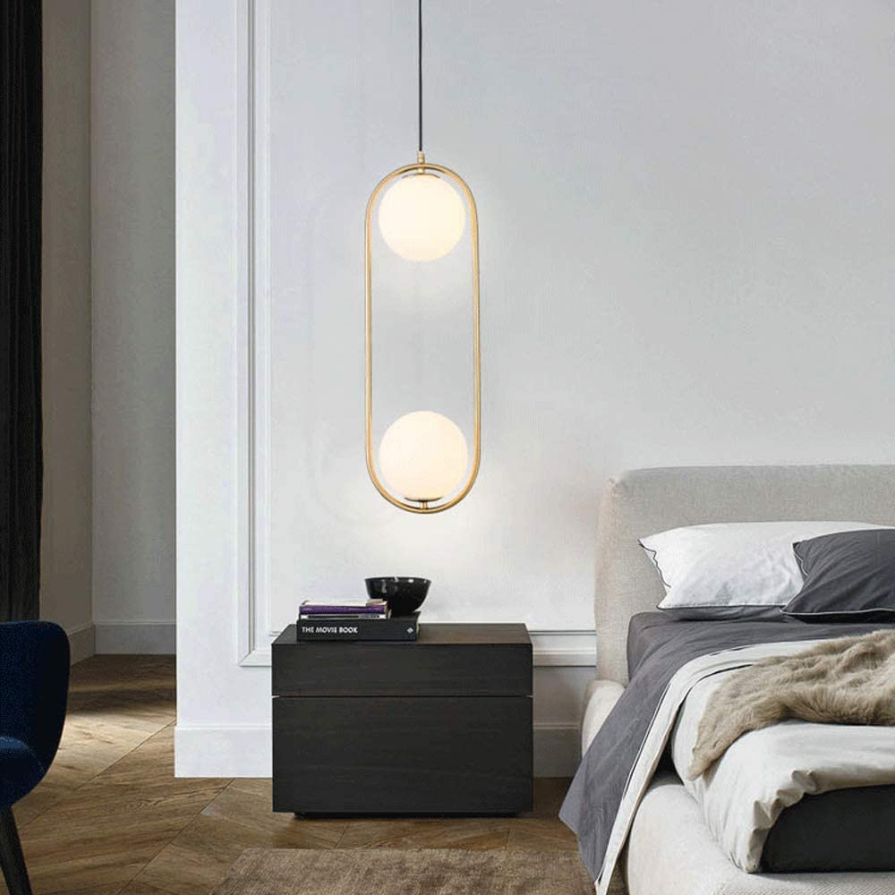 2 Light Gold Pendant Light-Starry Night