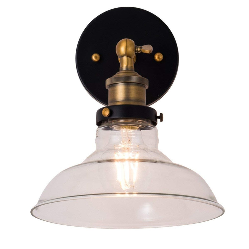 Industrial Clear Glass Wall Light-Starry Night