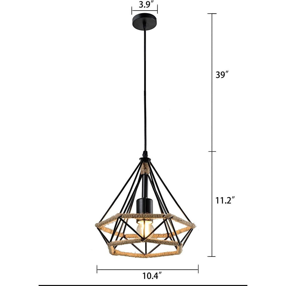 Rope Diamond Pendant Light-Starry Night