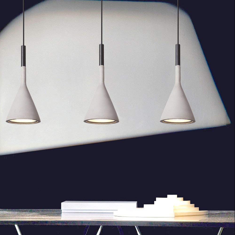 Concrete Ceiling Pendant Lamp Light of Nordic Art (Grey Color)-Starry Night