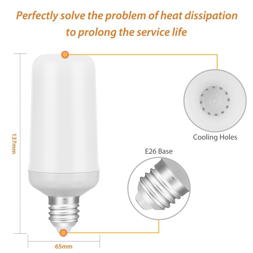 LED Flame Effect Light Bulb (Yellow, 3W, 200 lumens)-Starry Night