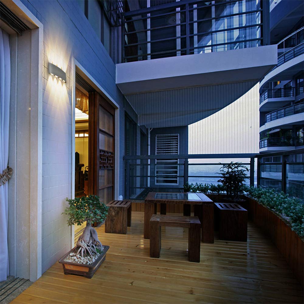 Waterproof Outdoor Wall Lamp, 6W LED IP65-Starry Night